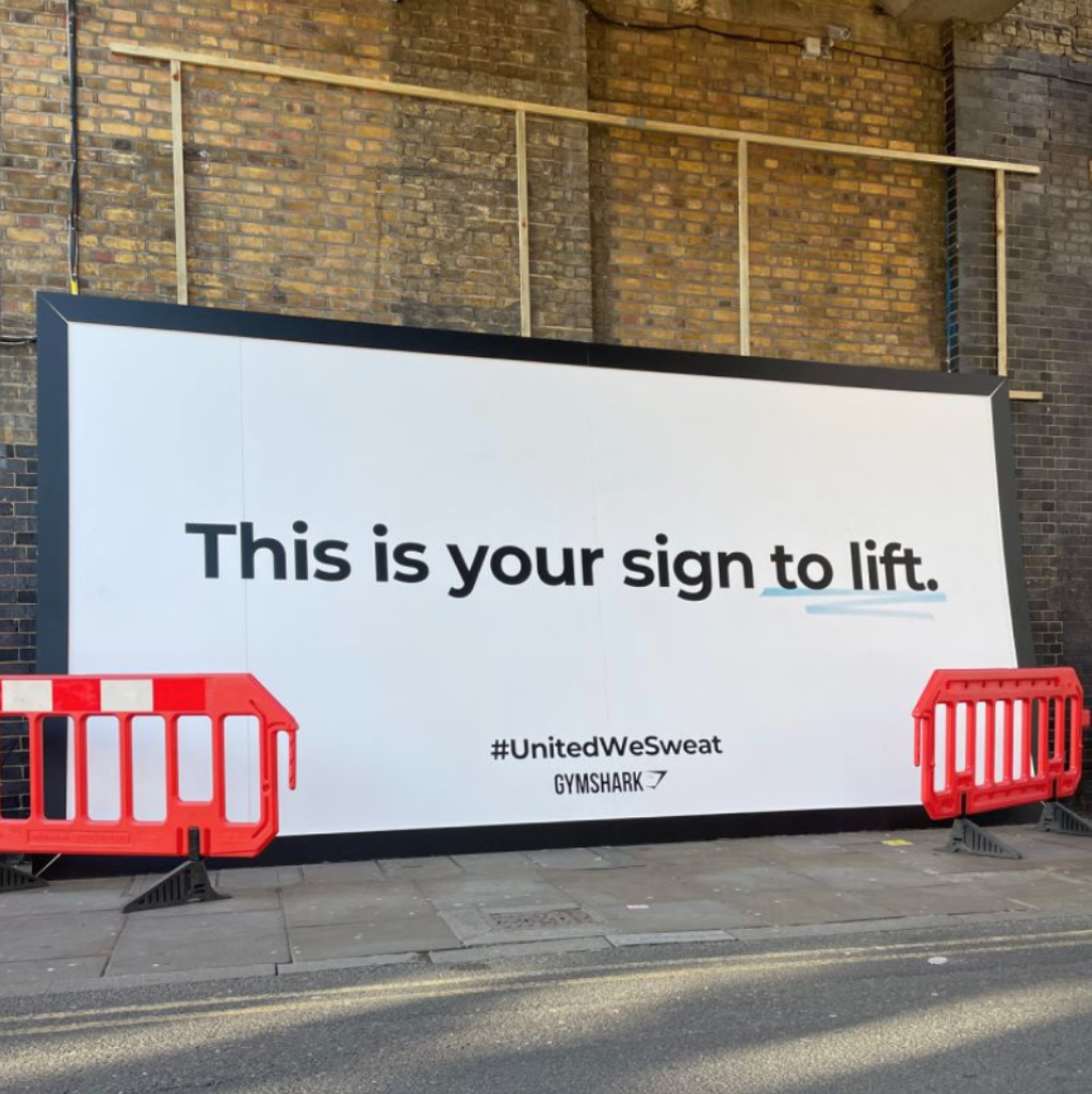 gymshark billboard