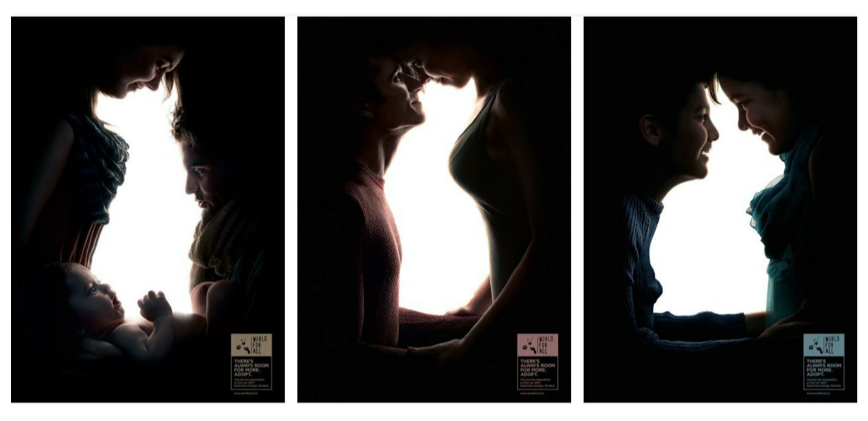 Example showing how t use negative space